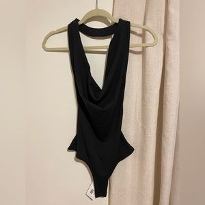 WeWoreWhat Cowl Halter Bodysuit